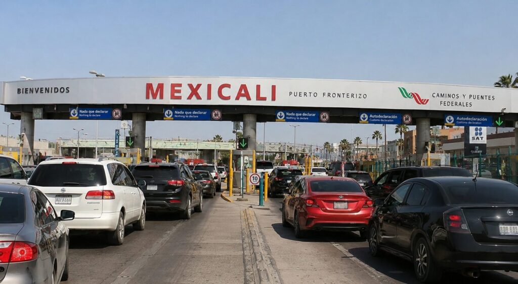 Proponen carril exclusivo para reducir filas en la garita de Calexico