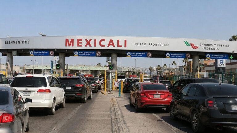 Proponen carril exclusivo para reducir filas en la garita de Calexico