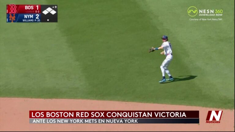 Boston Red Sox vencen a los Mets en entradas extras y firman una victoria 3-2