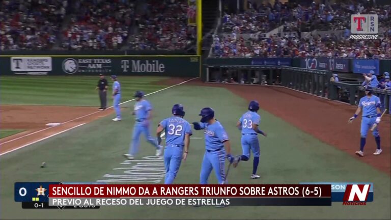 Texas Rangers logran victoria dramática sobre los Houston Astros en el Lone Star Showdown