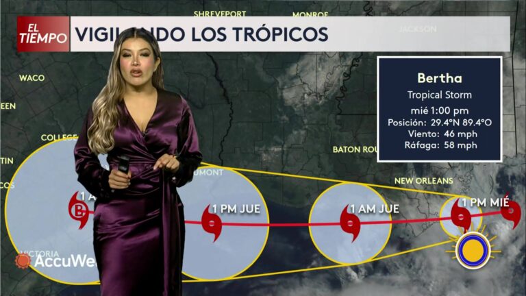 Tormenta tropical Berta amenaza a Luciana y Texas con lluvias, vientos e inundaciones