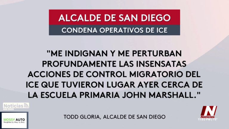 Todd Gloria condena operativo de ICE cerca de escuela primaria en San Diego