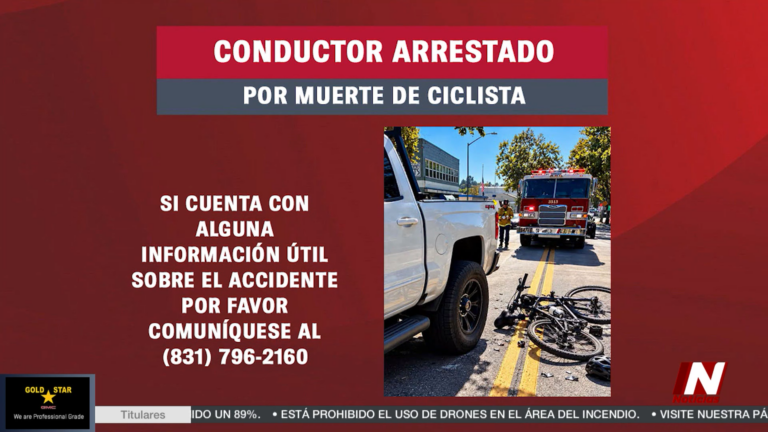 Muere ciclista tras ser atropellado en el condado de Santa Cruz