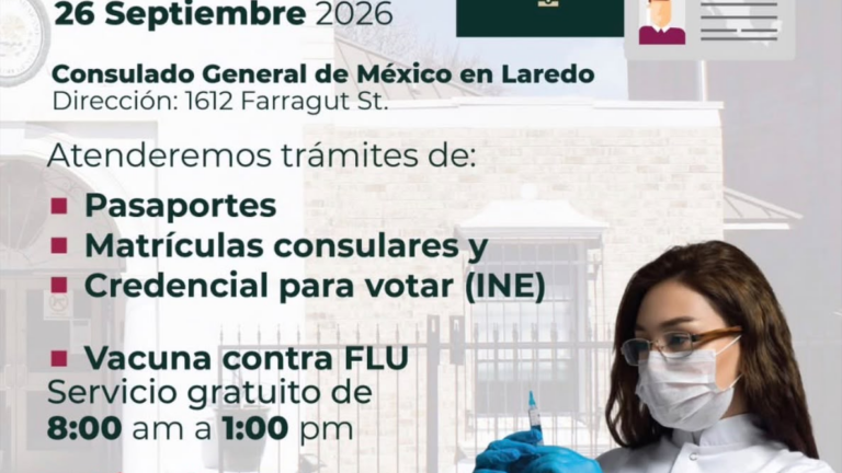 Consulado de México en Laredo realizará jornada sabatina de servicios