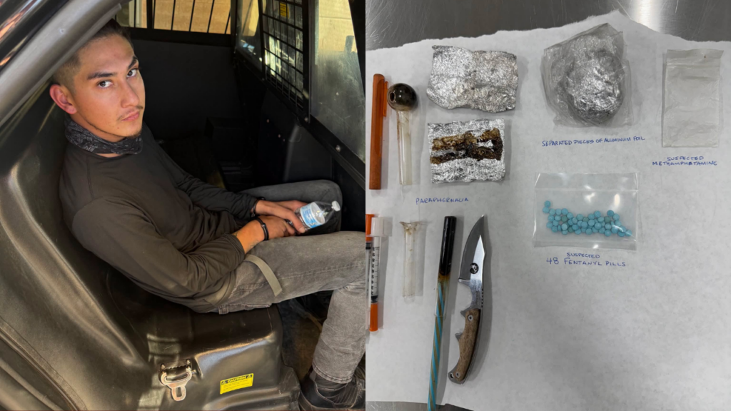 Policía de Gallup arresta a un hombre en posesión de fentanilo y metanfetamina