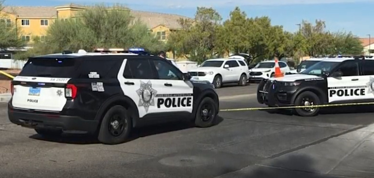 Arresto en Las Vegas: choque y disparo accidental tras persecución policial