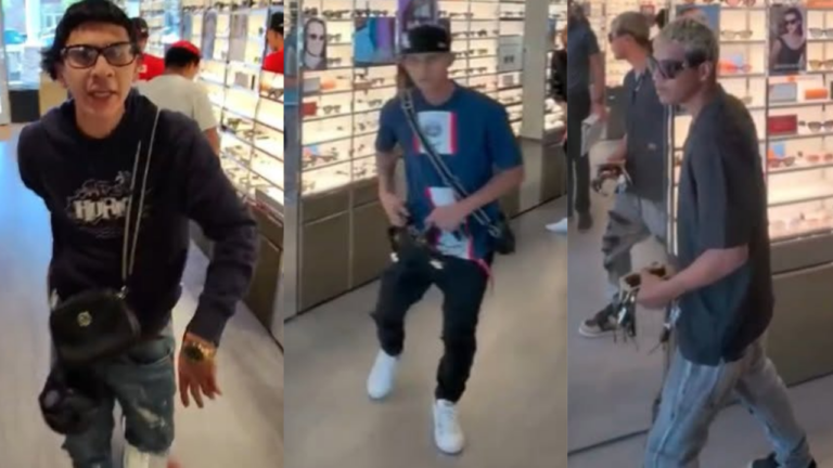 Buscan a cinco sospechosos por robo a mano armada en Sunglass Hut de Albuquerque