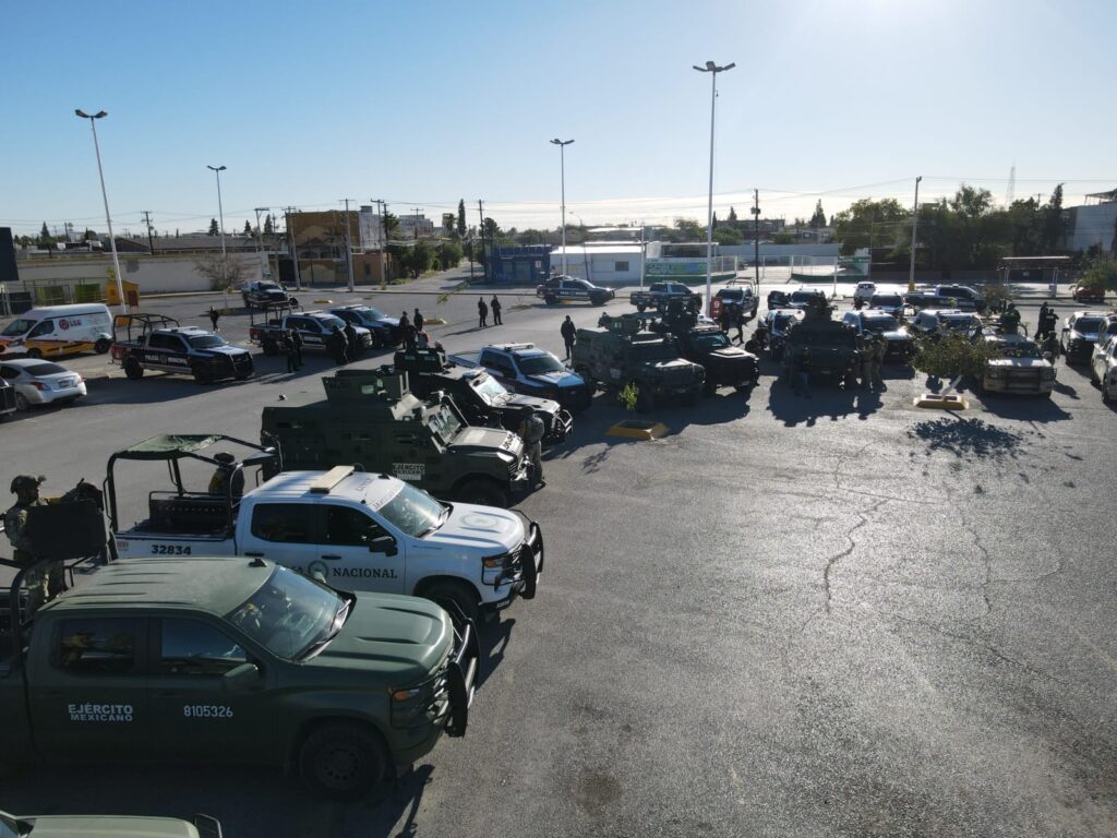 Despliegan operativo interinstitucional para reforzar la seguridad en Ciudad Juárez