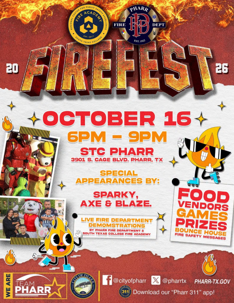 Pharr realizará FireFest 2026 con demostraciones de bomberos y actividades familiares
