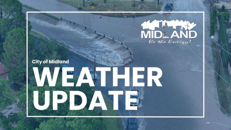 Bomberos de Midland responden a más de 30 rescates vehiculares por inundaciones