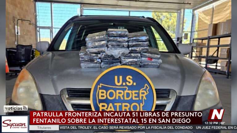 Patrulla Fronteriza incauta 51 libras de presunto fentanilo durante operativo en la I-15